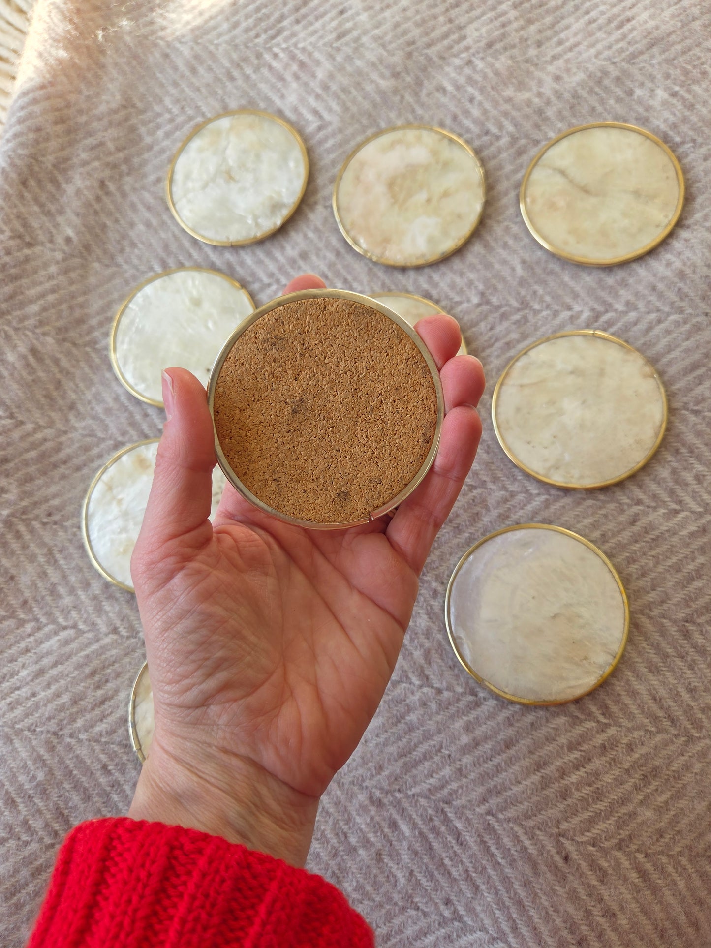 Mother of Pearl Coasters