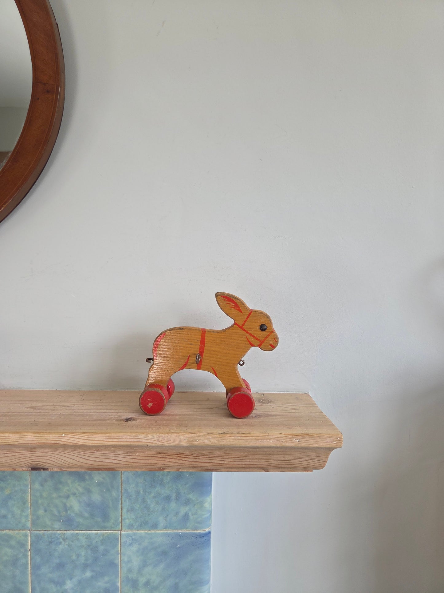 Vintage Wooden Donkey Toy