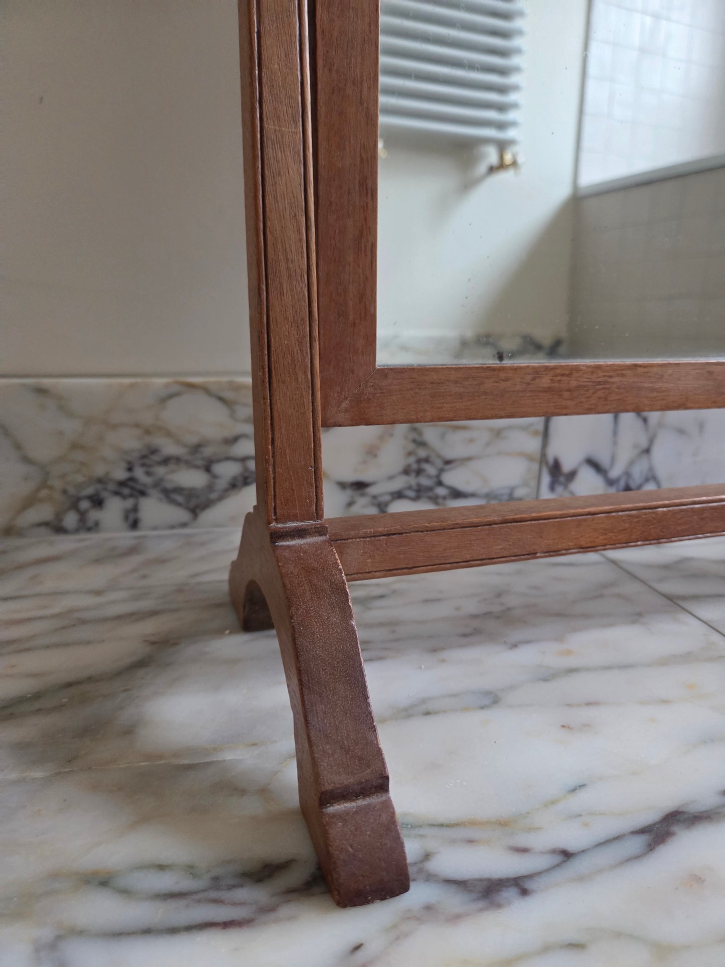 Vintage Oak Swing Mirror