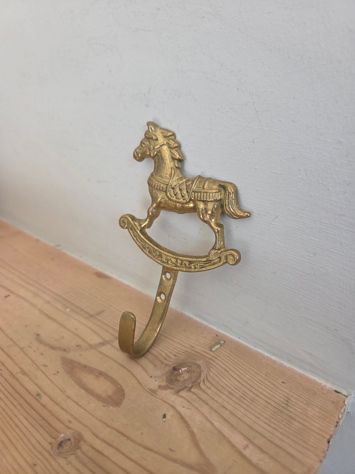 Brass Rocking Horse Hook