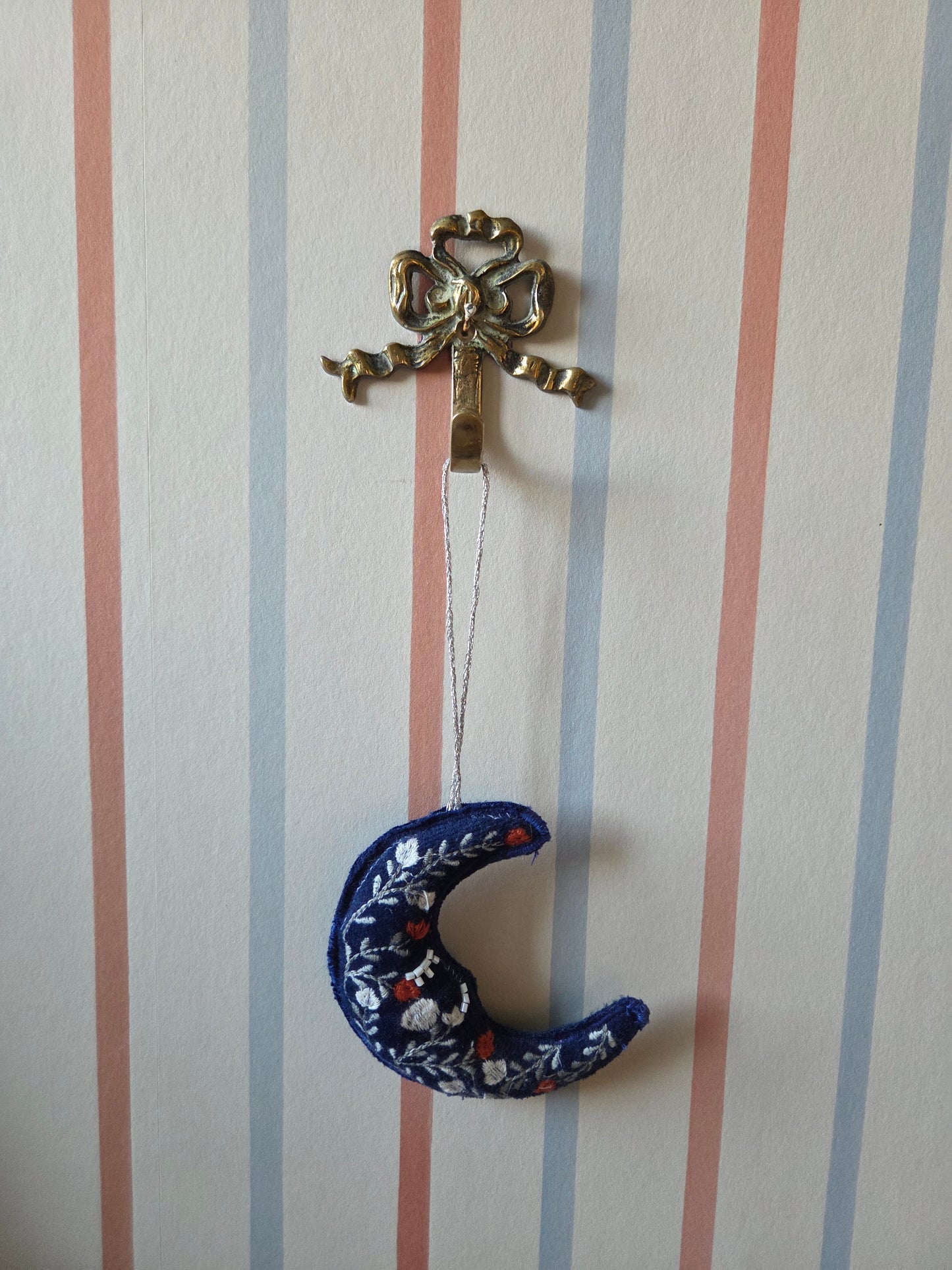 Vintage Brass Bow Hook