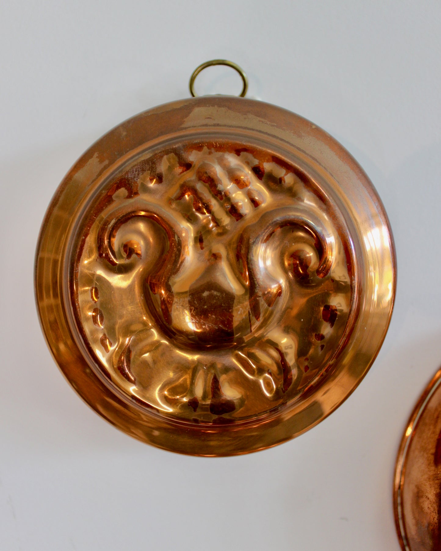 Set of Four Vintage Swedish Copper Moulds