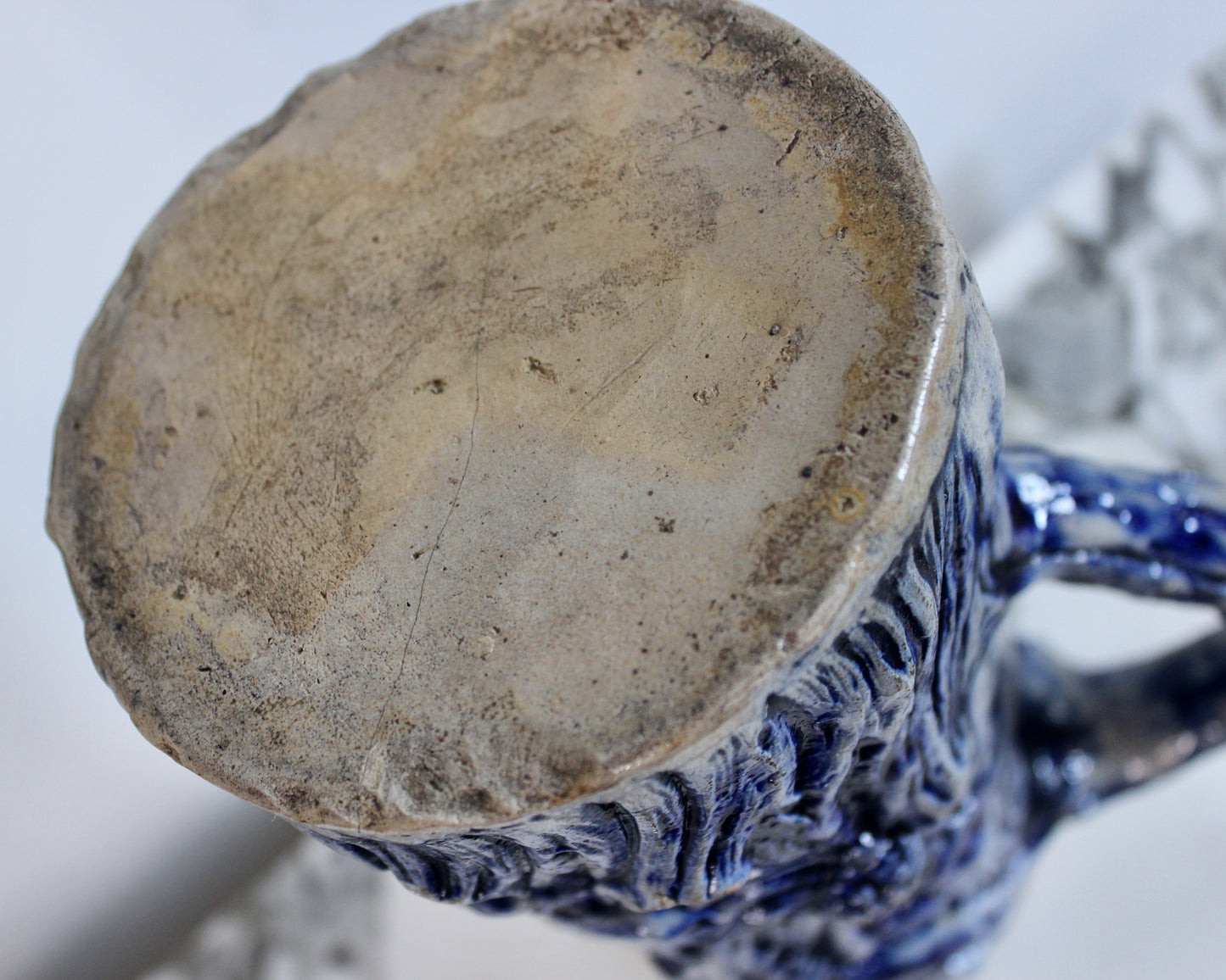 German Salt Glazed Monkey Jug
