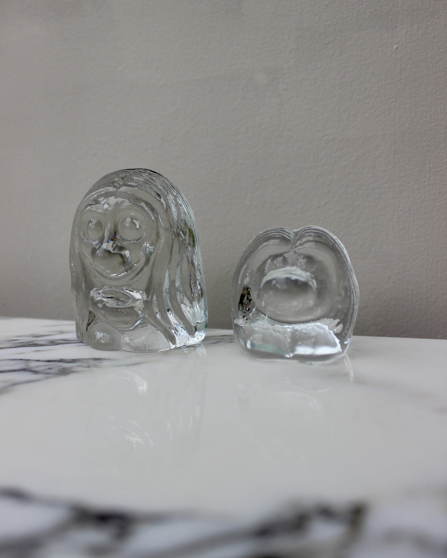 A Pair of Swedish Glass Trolls