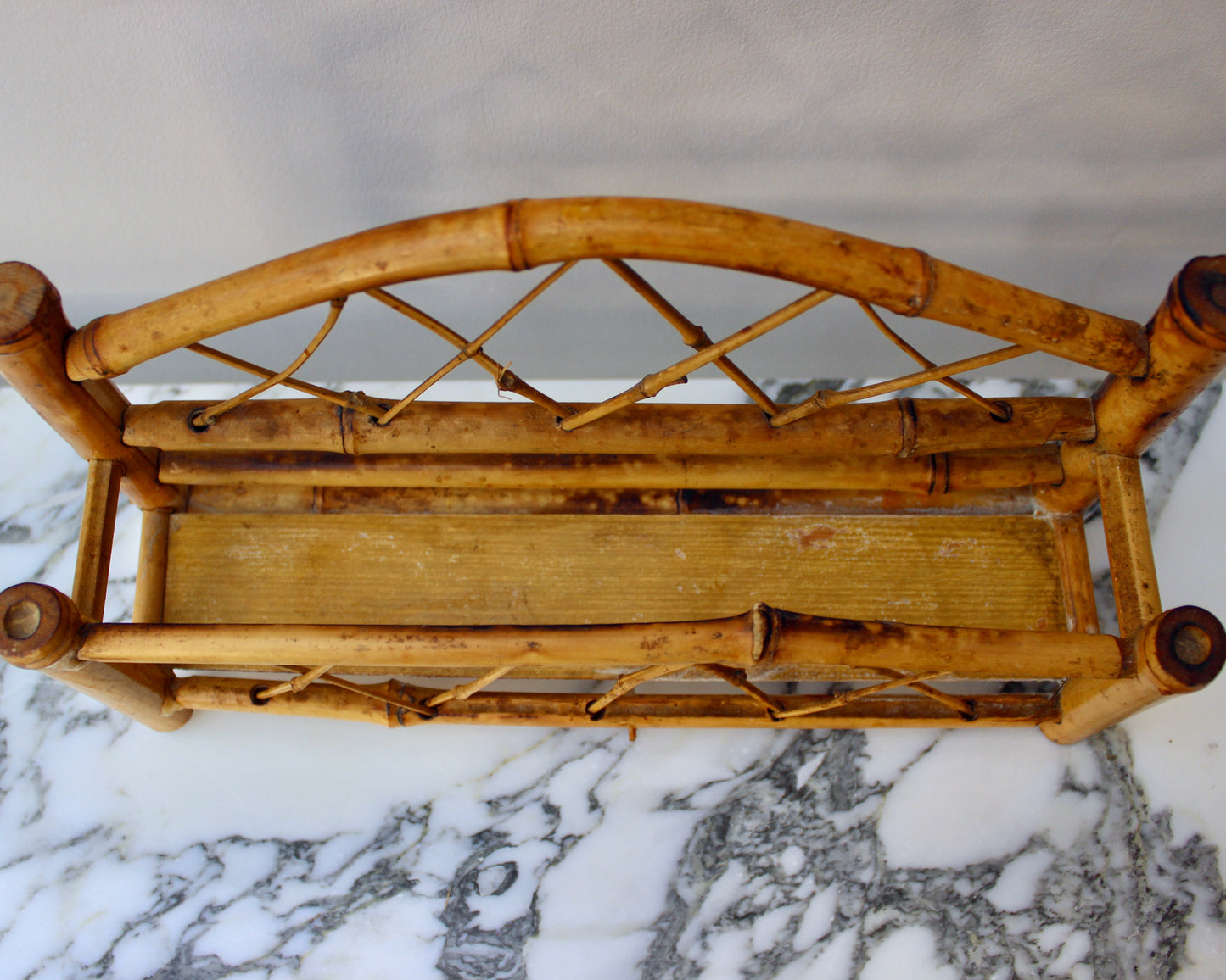Vintage Bamboo Shelf Rack