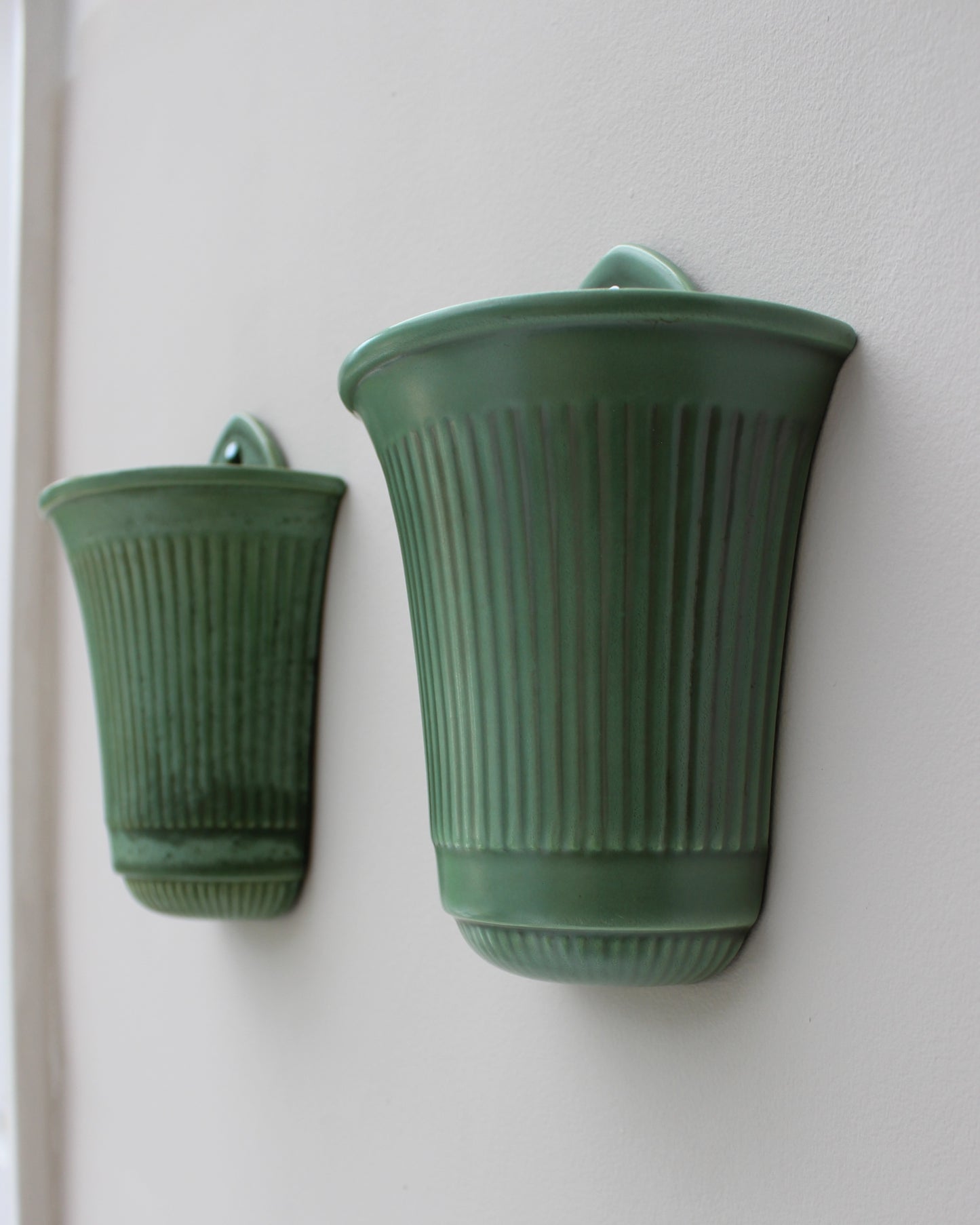 Pair Of Arthur Percy Wall Vases For Gefle Sweden