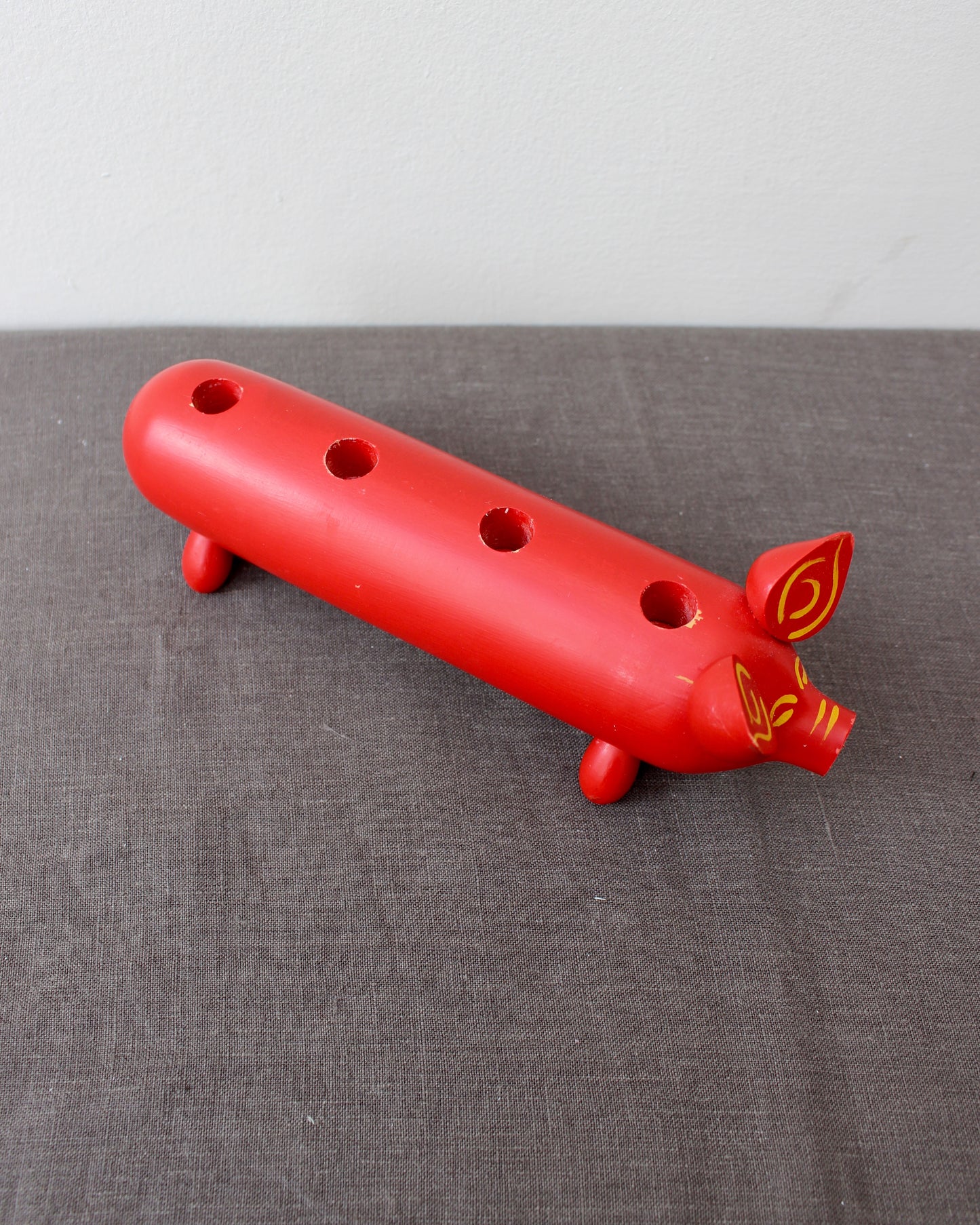 Swedish Pig Christmas Candle Holder
