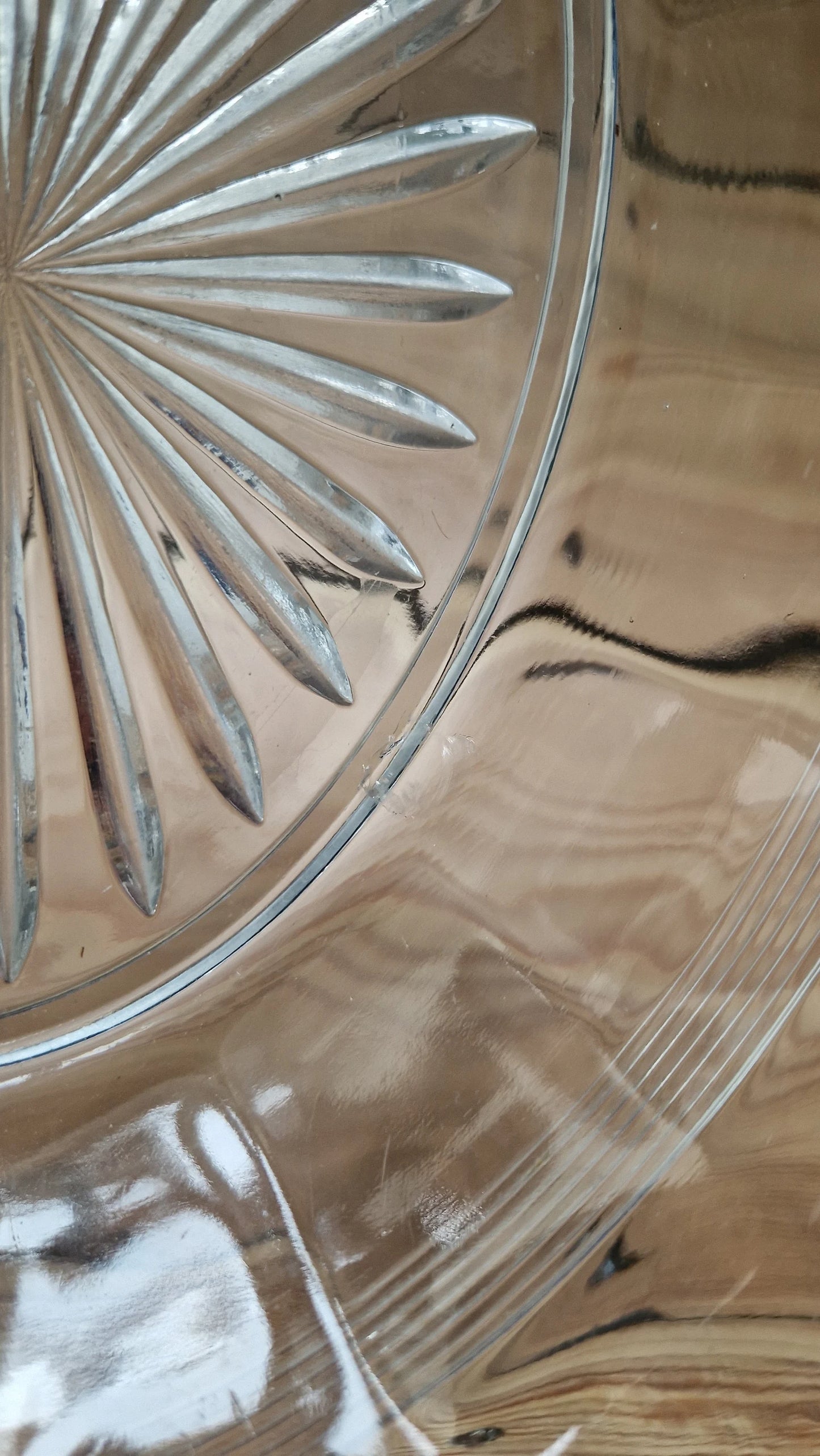 Glass Bowl with Scallop Detail
