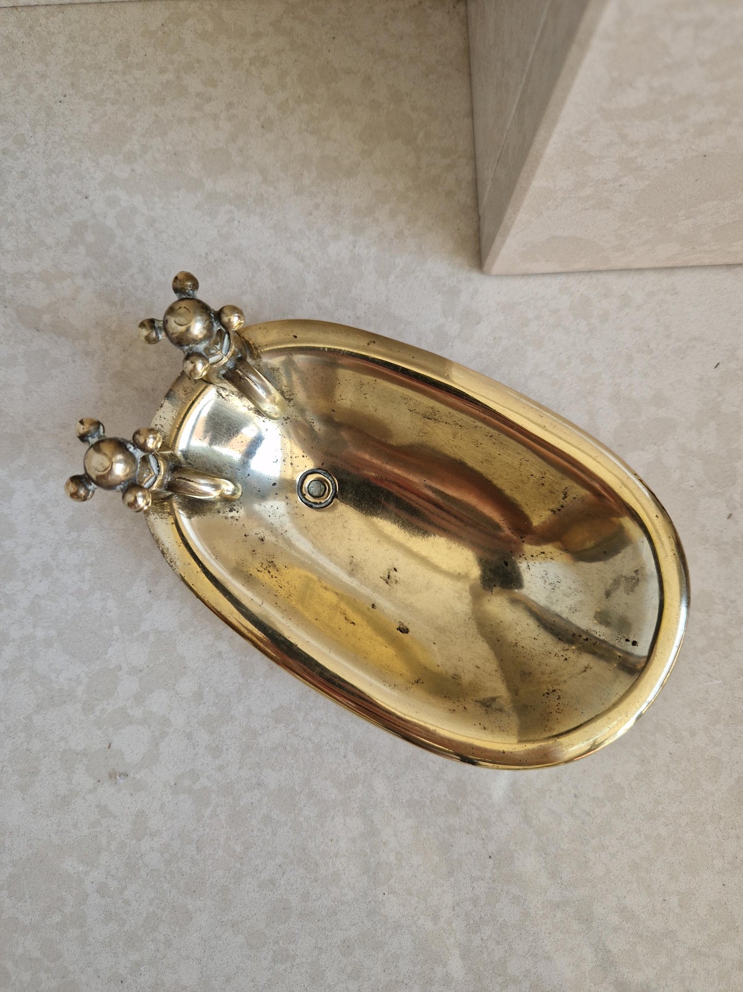 Antique Brass Soap Dish
