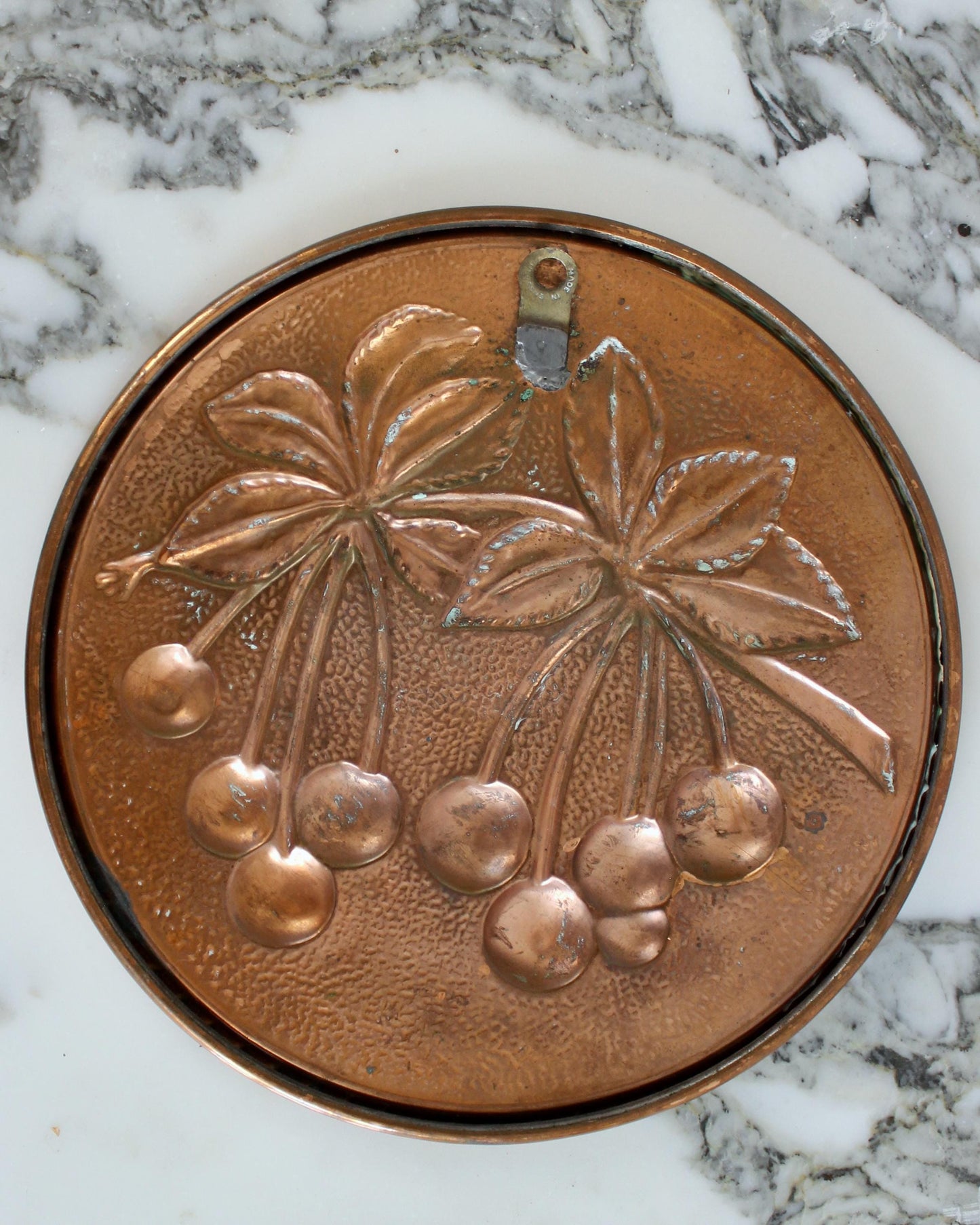 Copper Wall Plaque with Cherry Design