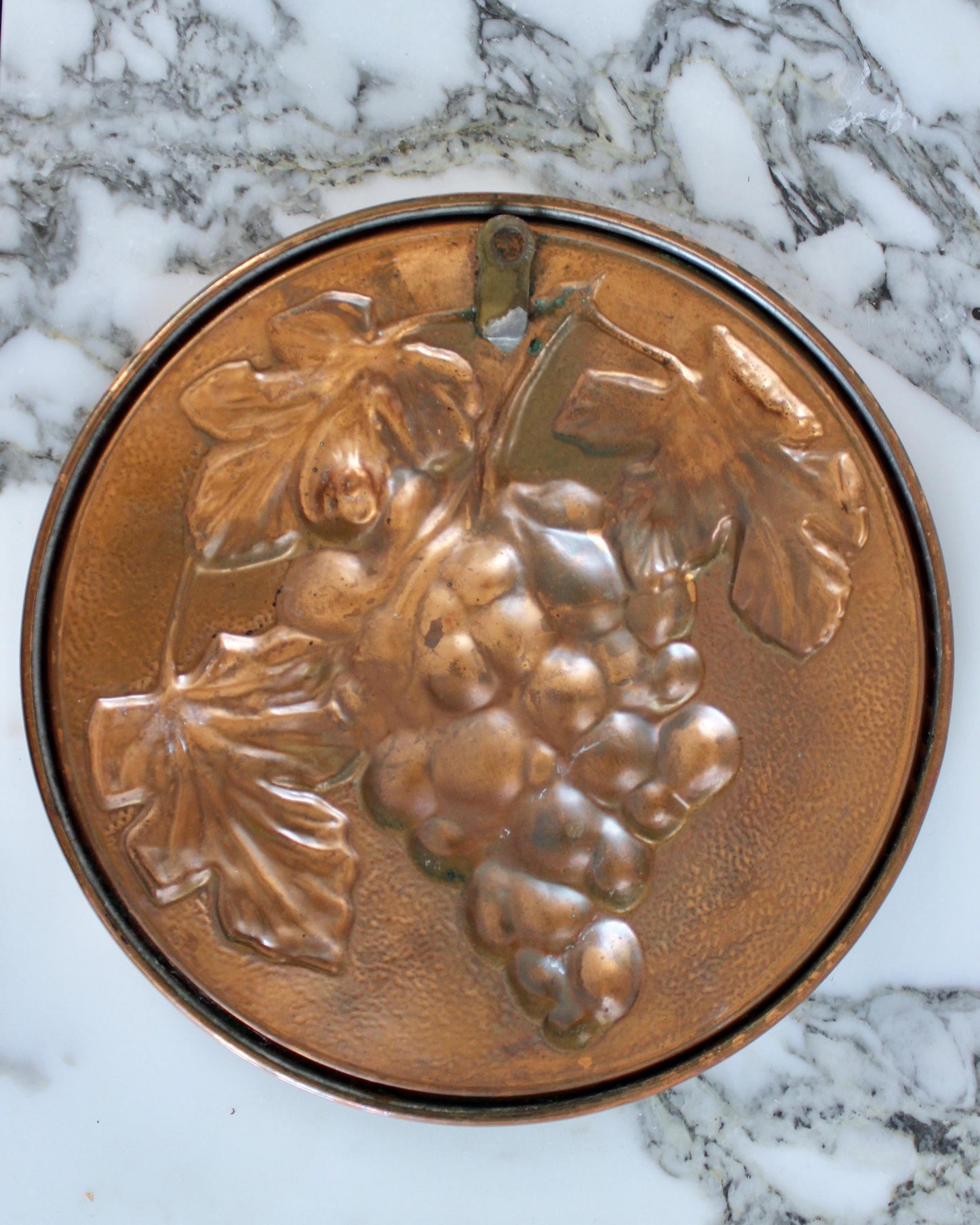 Copper Wall Plaque with Grape Design