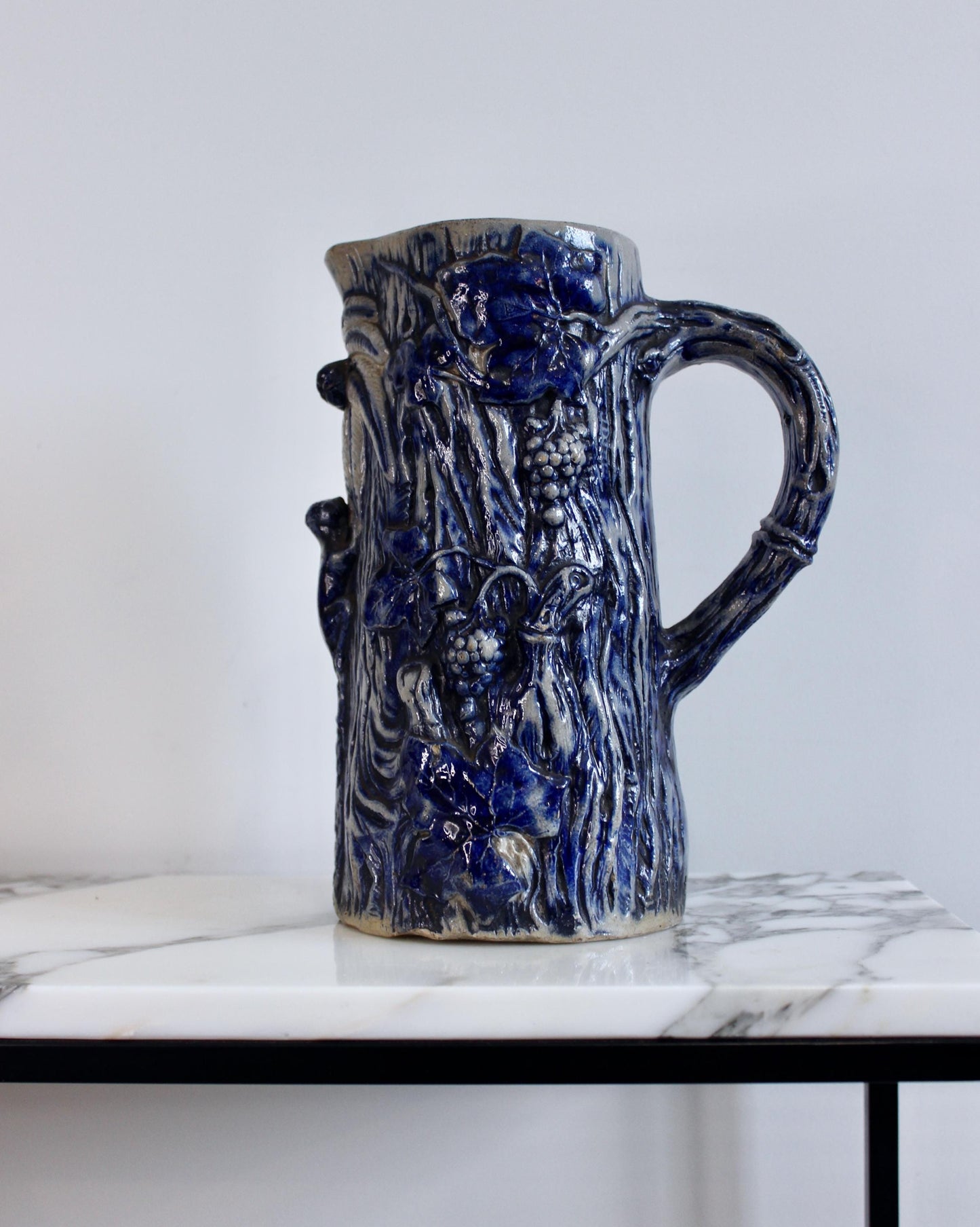 German Salt Glazed Monkey Jug