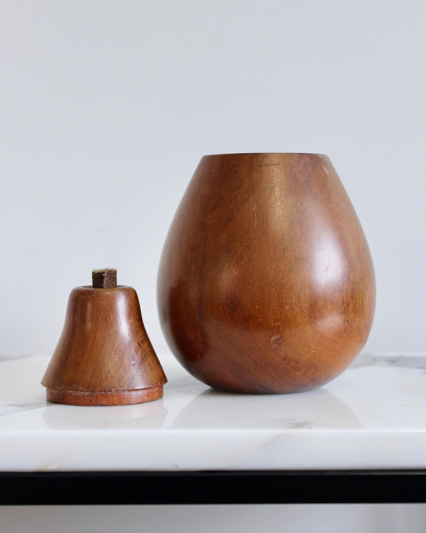 Wooden Pear Trinket Box