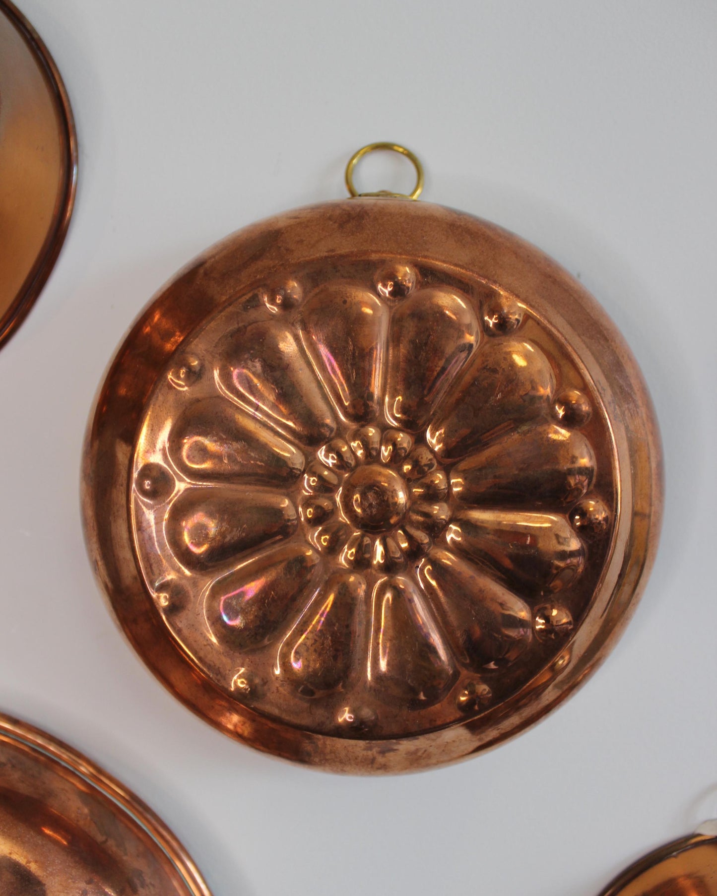 Set of Four Vintage Swedish Copper Moulds