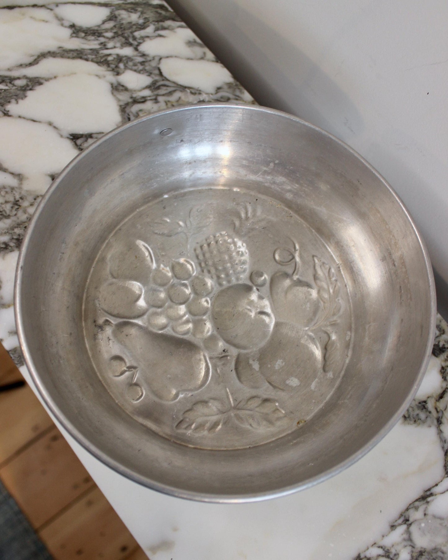Tin Cake Mould with Fruit Motif