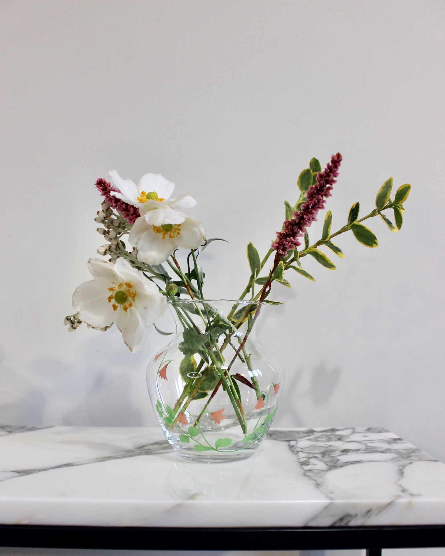 Kosta Boda Sweden Linnea Vase and Pot with Lid
