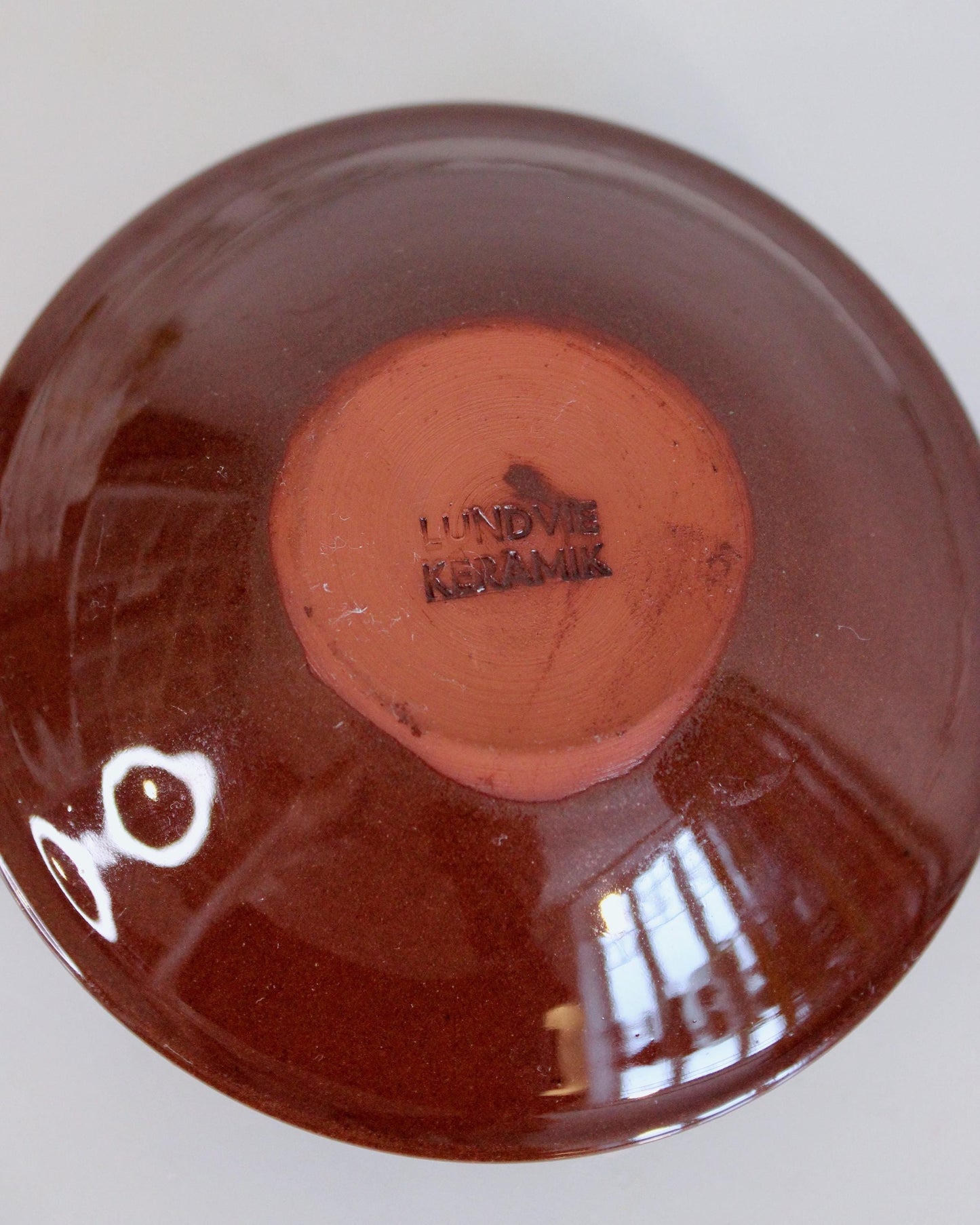 Glazed Ceramic Candle Holder by Lundvie Keramik Sweden