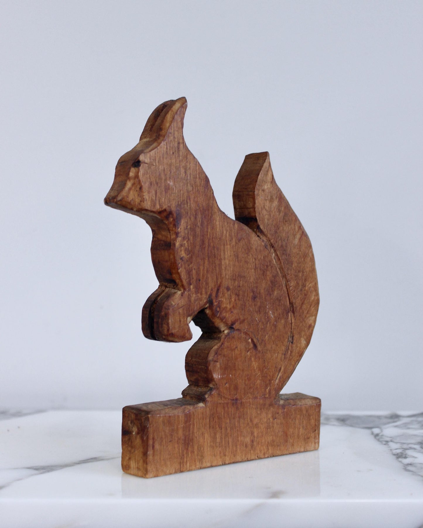 Hand Carved Squirrel Nursery Decor