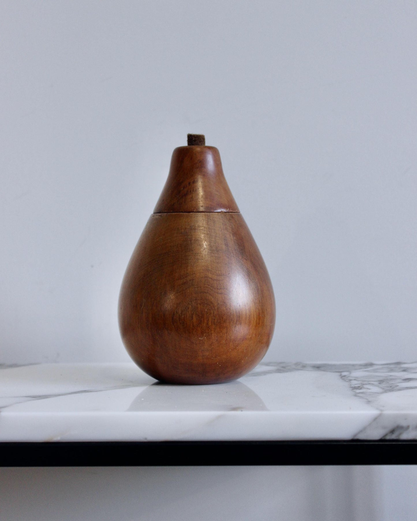 Wooden Pear Trinket Box