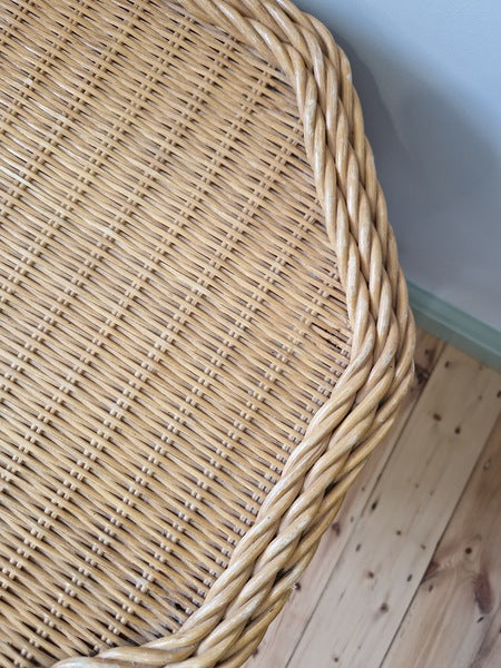 Vintage Wicker Side Table