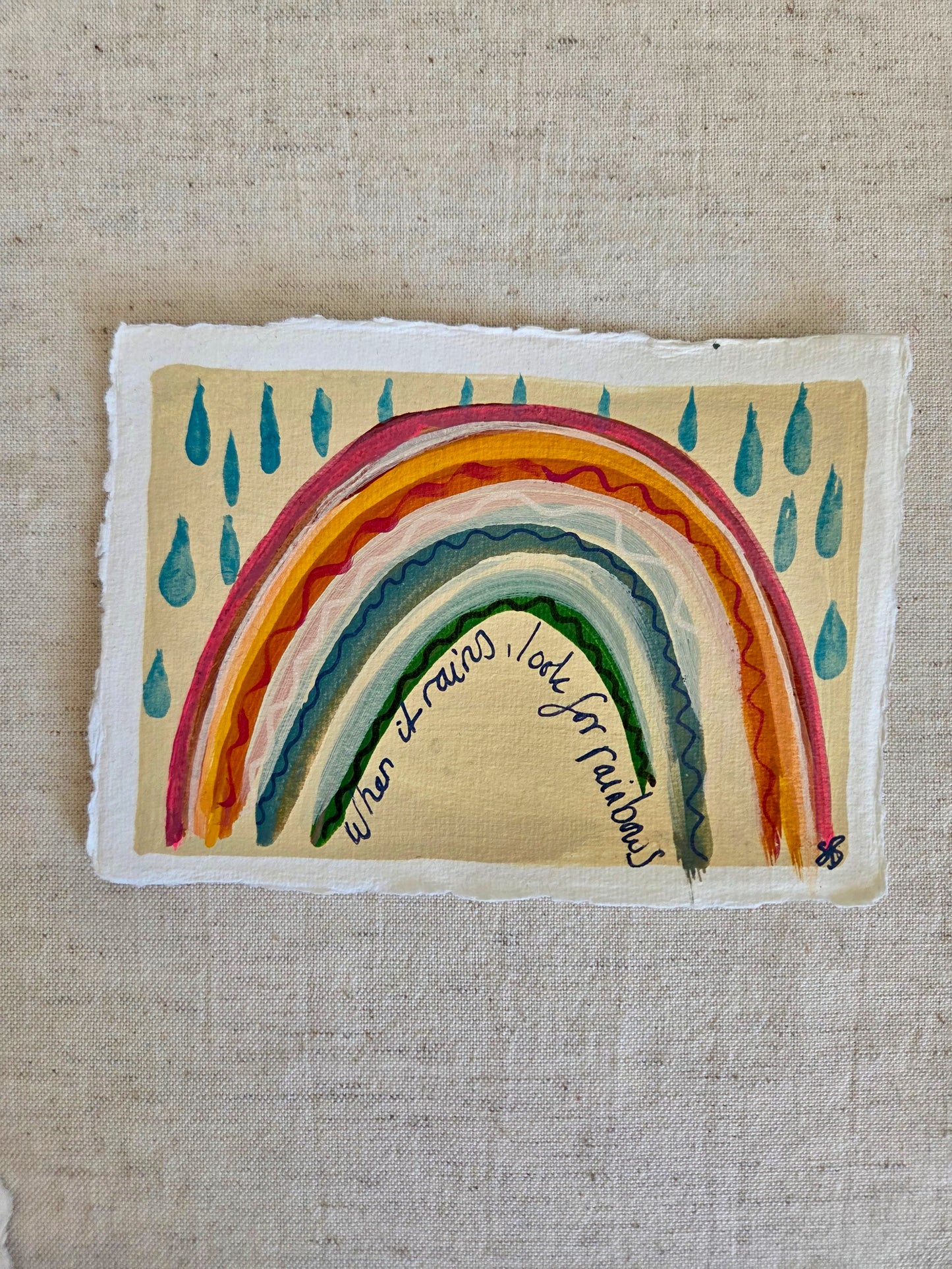 When It Rains Look For Rainbows by Sian Beck