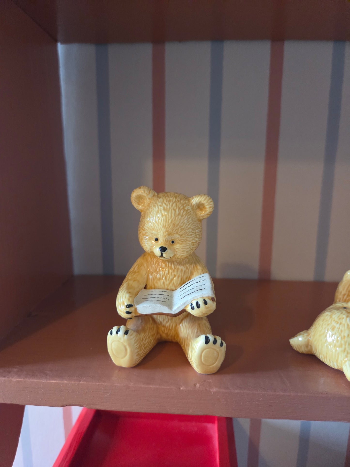 Vintage Ceramic Bear Ornaments