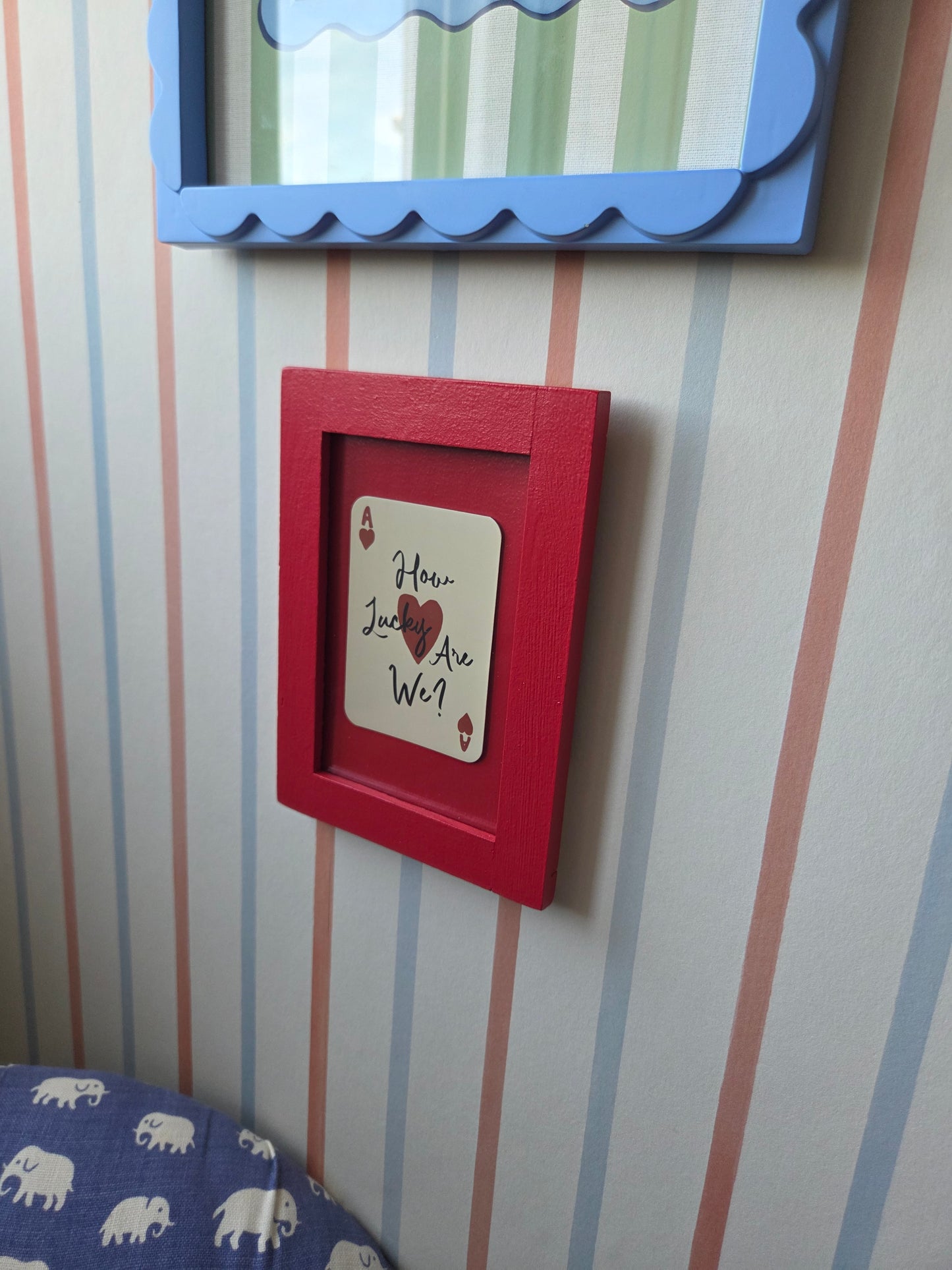 Framed 'How Lucky Are We' Mini Print 005