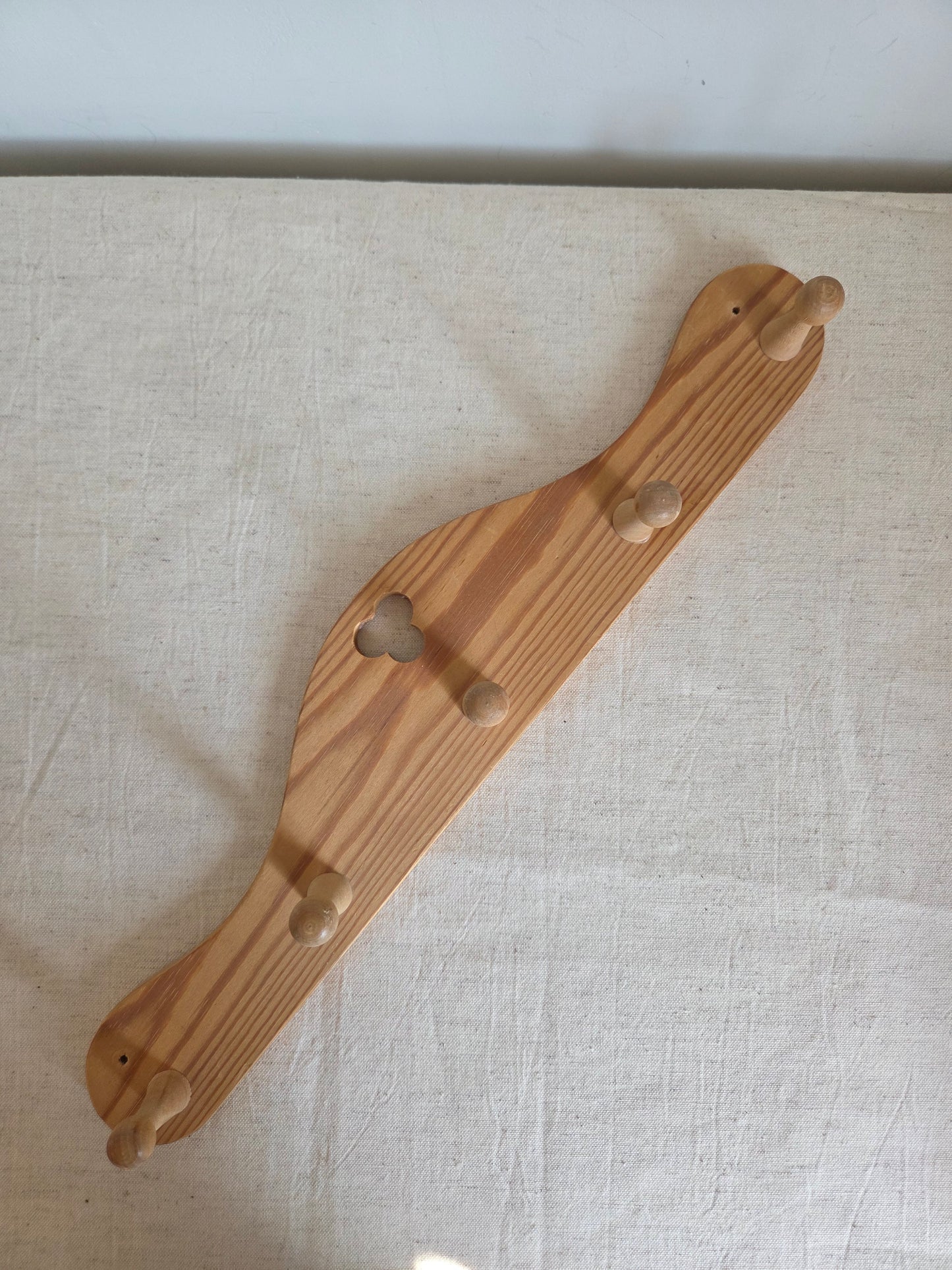Folk Style Wooden Peg Hooks Sourced in Sweden