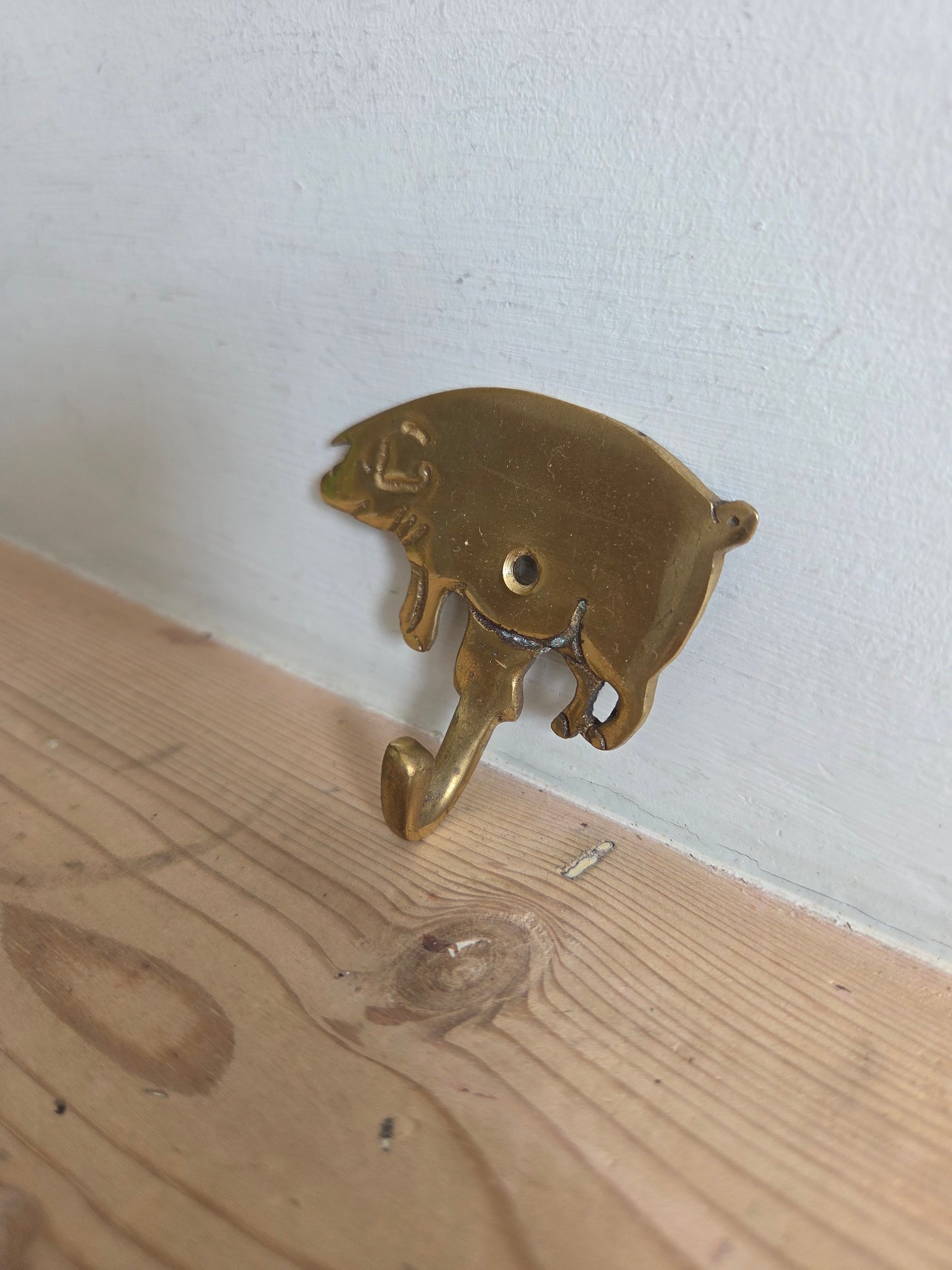 Etched Brass Pig Hook