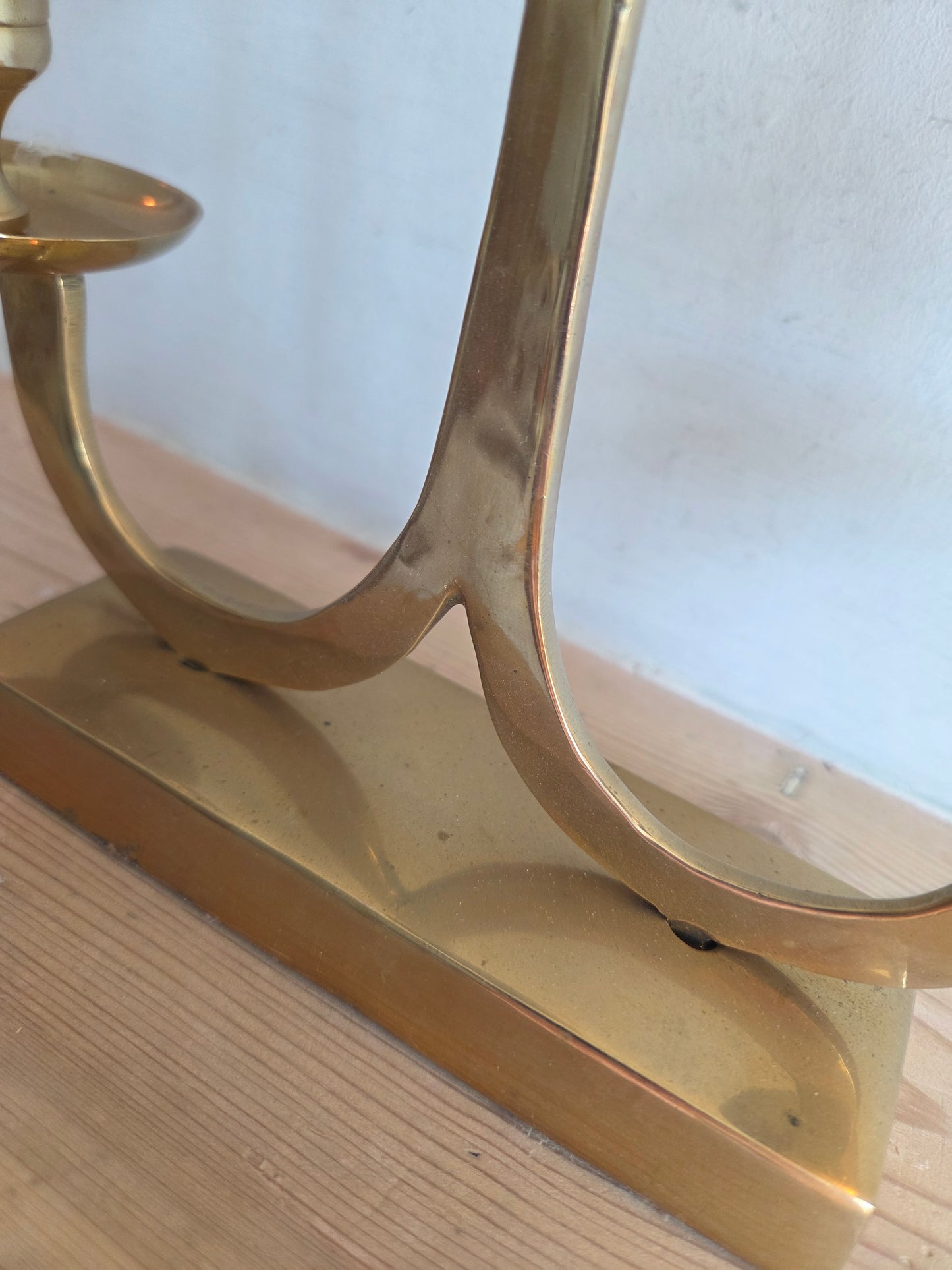 Triple Brass Candleabra