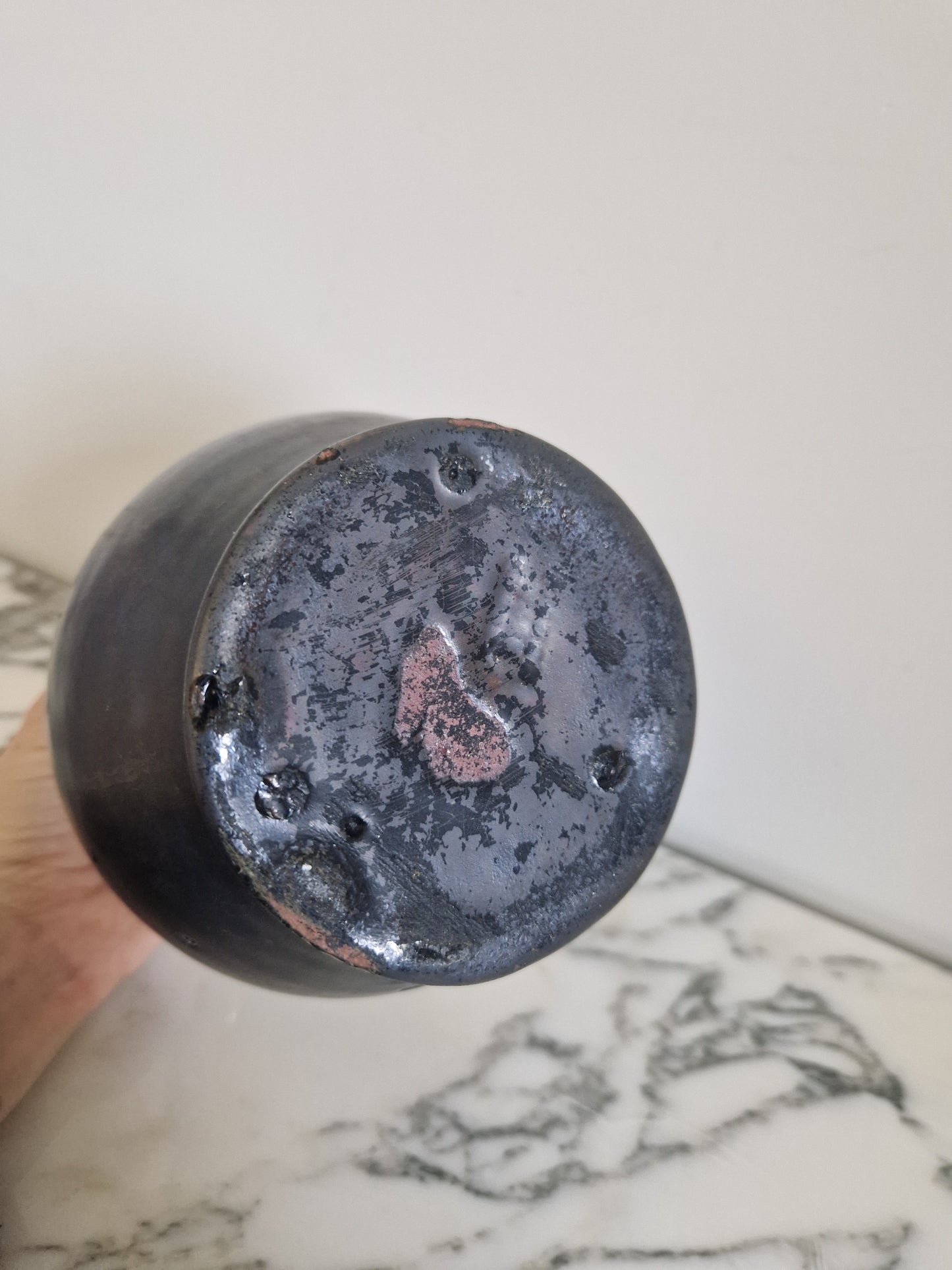 Vintage Metallic Glaze Vase