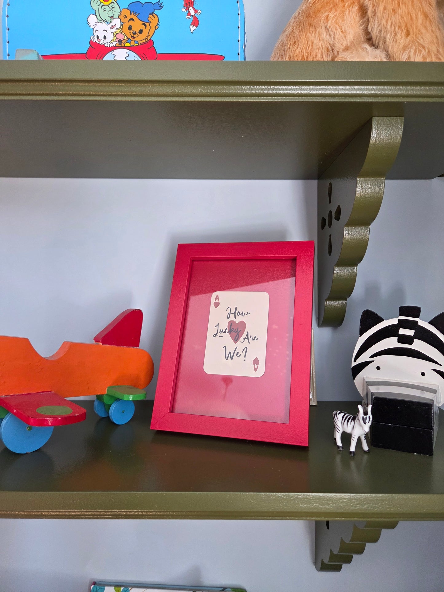Framed 'How Lucky Are We' Mini Print 004