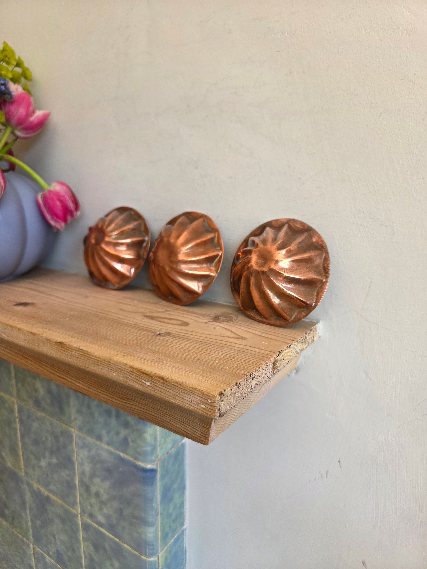 Mini Antique Swedish Copper Mould - Swirl