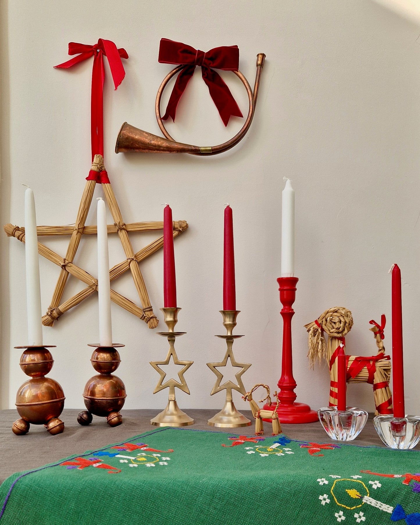 Vintage Straw Christmas Star