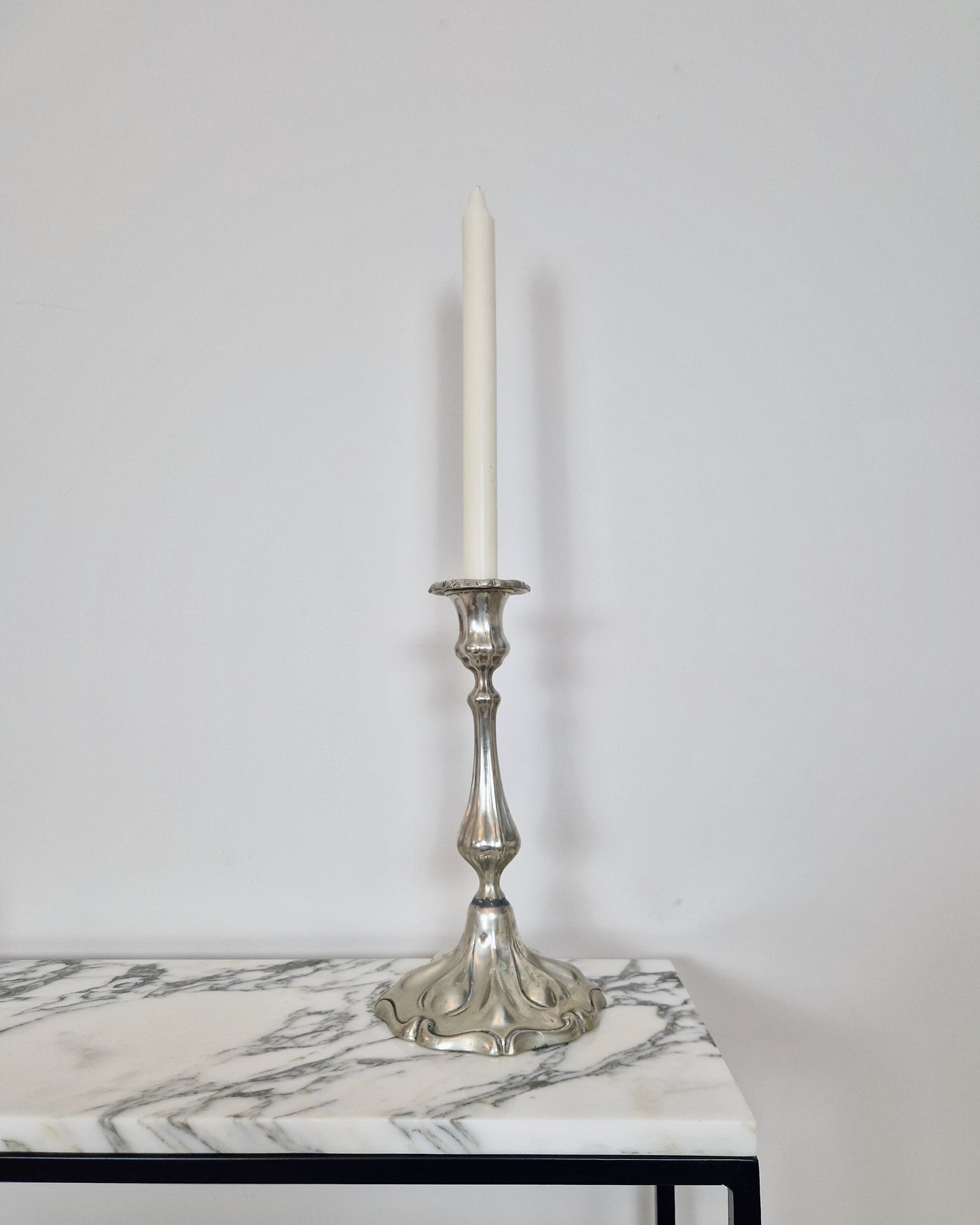 Antique Silver Plated Candlestick