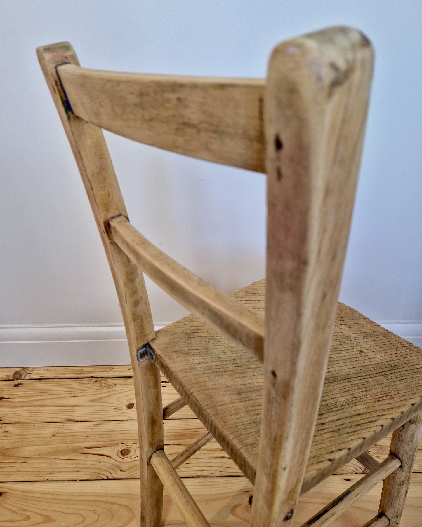 Vintage Wooden Children's Chair - Large