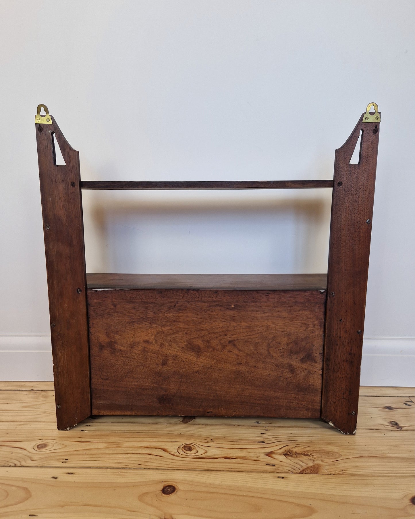 Antique Mahogany Mirrored Wall Cabinet