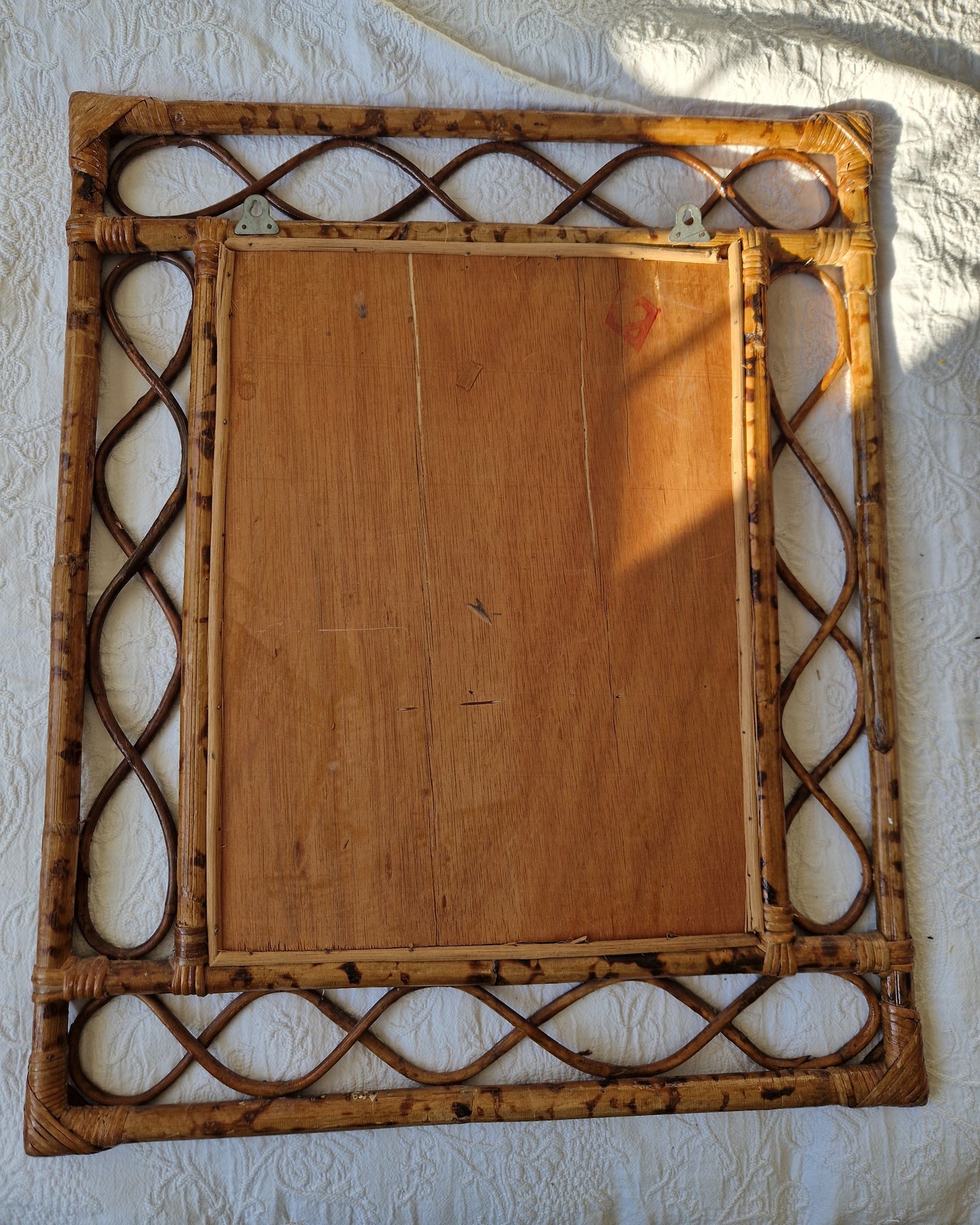 Vintage Bamboo Mirror