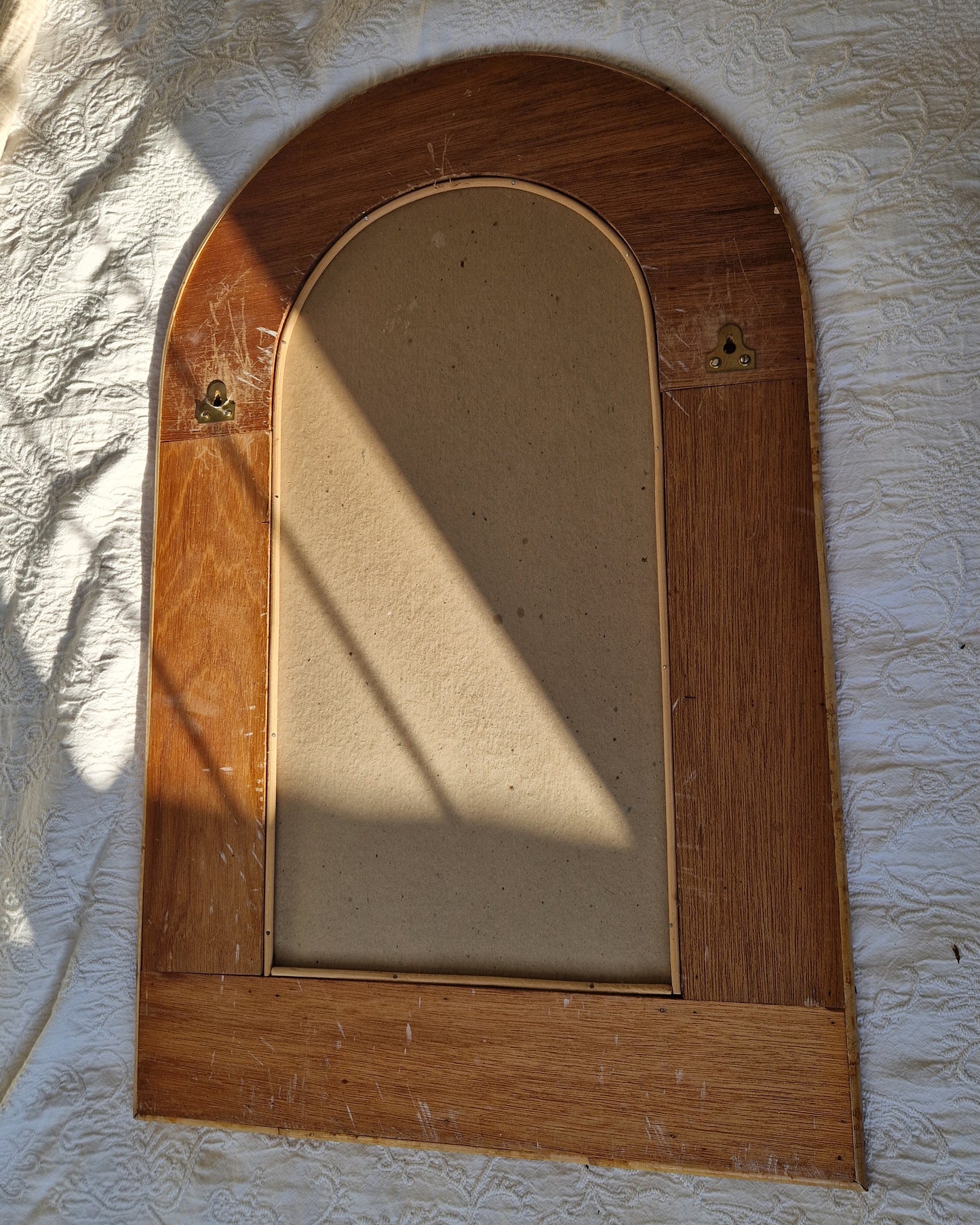 Vintage Wicker Rattan Mirror