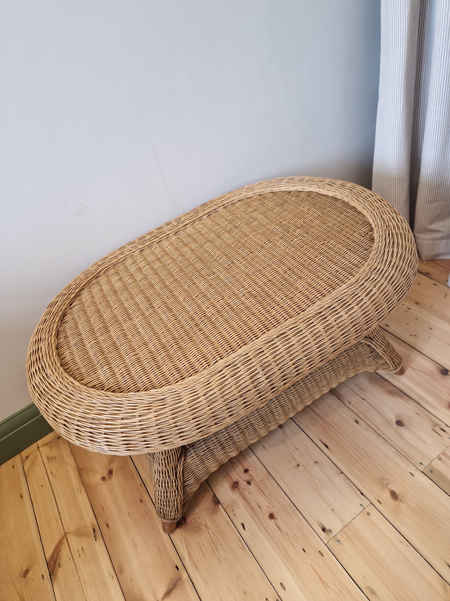 Vintage Wicker Coffee Table