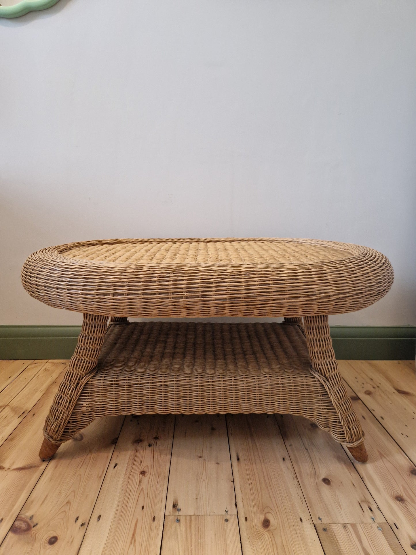 Vintage Wicker Coffee Table