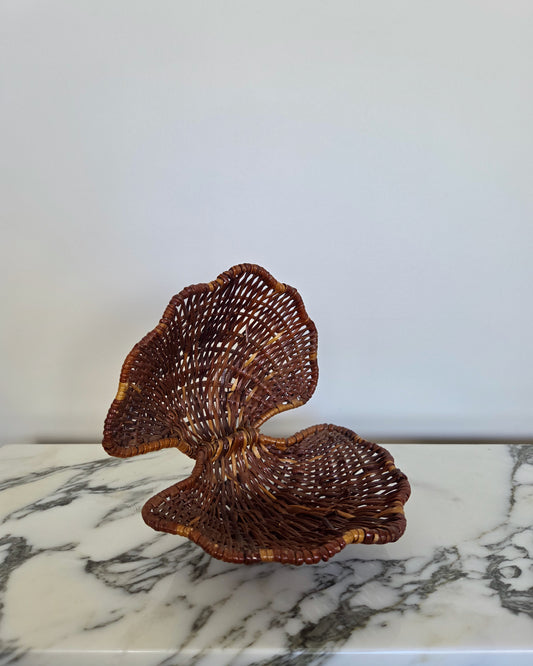 Wicker Shell Trinket Basket