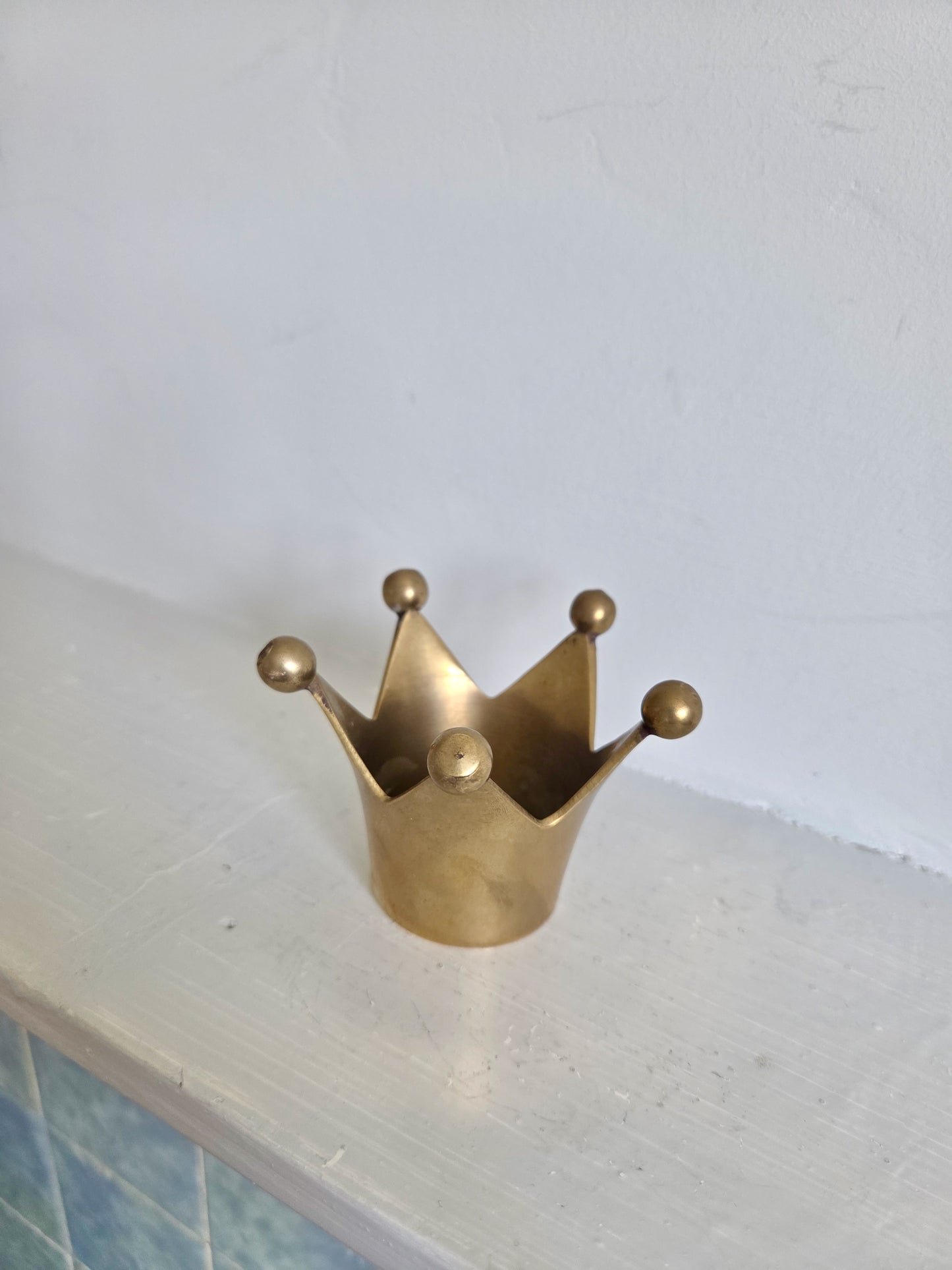 Brass Crown Tealight Holder