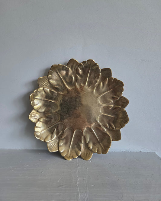 Brass Leaf Plate