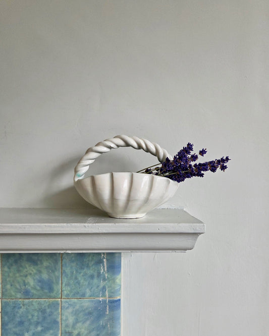 Brannam Pottery Basket Bowl