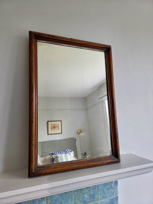 Classic Vintage Oak Mirror