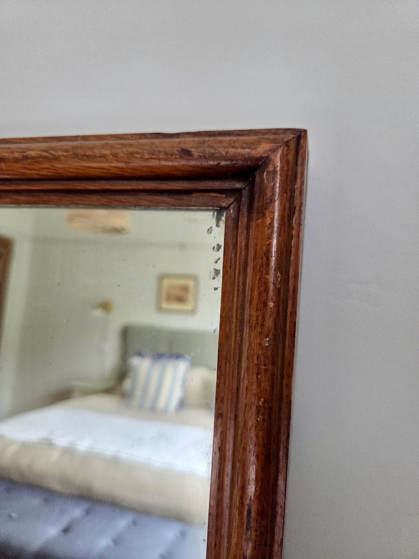Classic Vintage Oak Mirror