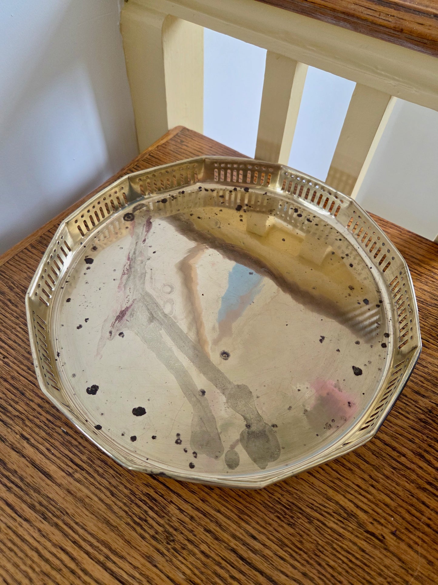 Antique Brass Tray
