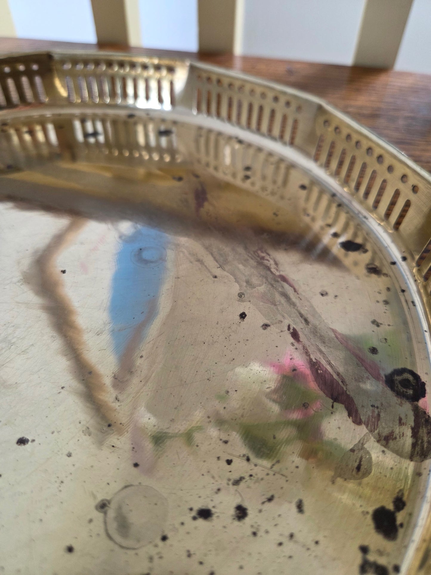 Antique Brass Tray