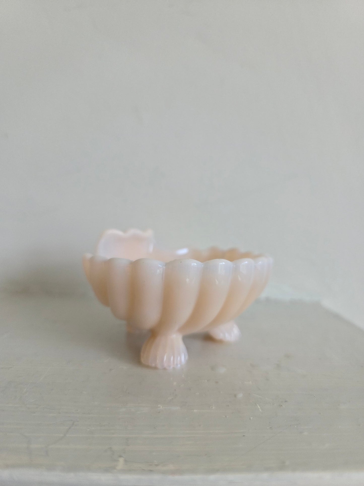 Pink Shell Salt Cellar or Ring Dish
